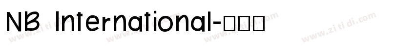 NB International字体转换